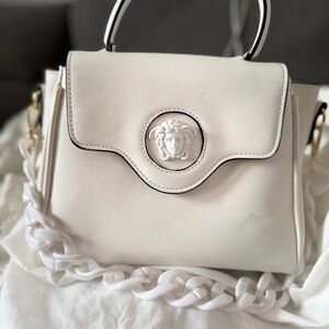 White Leather Handbag
